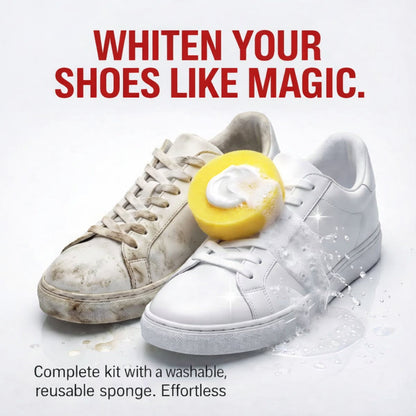 No-Rinse Shoe Cleaner Foam, Portable Sneaker Stain Remover for Daily Quick Cleaning