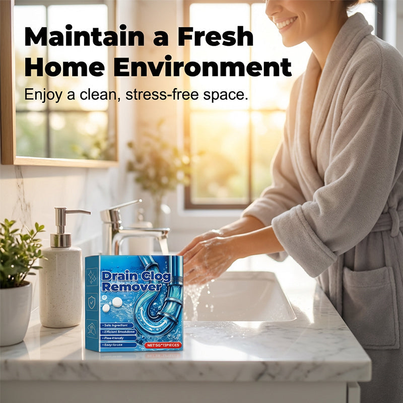 Buy One Get One Free Fast Acting Effervescent Drain Clog Remover Tablets, Instantly Unclog Drains, Independent Washing Machine Cleaning Tablets Are Also Available