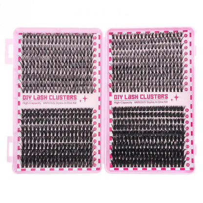 13-in-1 Salon-Quality DIY Cluster Lash Kit with Complete Tools