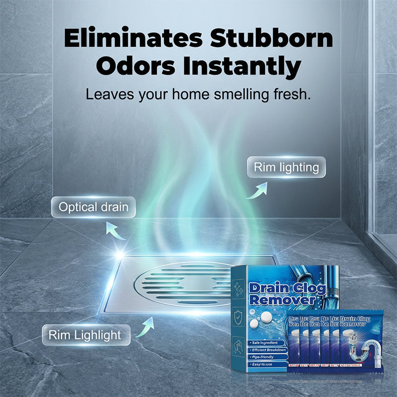 Buy One Get One Free Fast Acting Effervescent Drain Clog Remover Tablets, Instantly Unclog Drains, Independent Washing Machine Cleaning Tablets Are Also Available