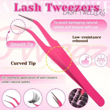 13-in-1 Salon-Quality DIY Cluster Lash Kit with Complete Tools