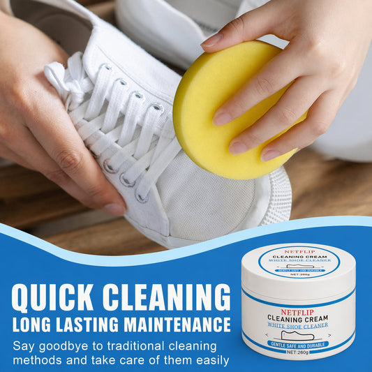 No-Rinse Shoe Cleaner Foam, Portable Sneaker Stain Remover for Daily Quick Cleaning