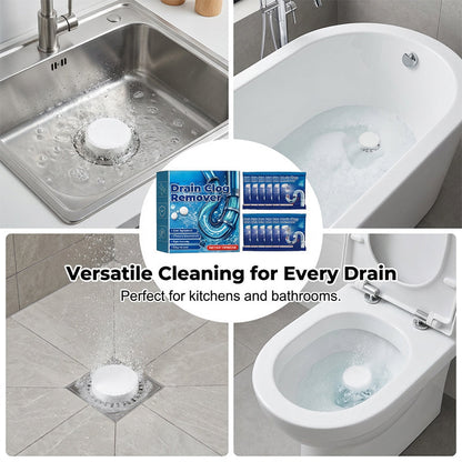 Buy One Get One Free Fast Acting Effervescent Drain Clog Remover Tablets, Instantly Unclog Drains, Independent Washing Machine Cleaning Tablets Are Also Available