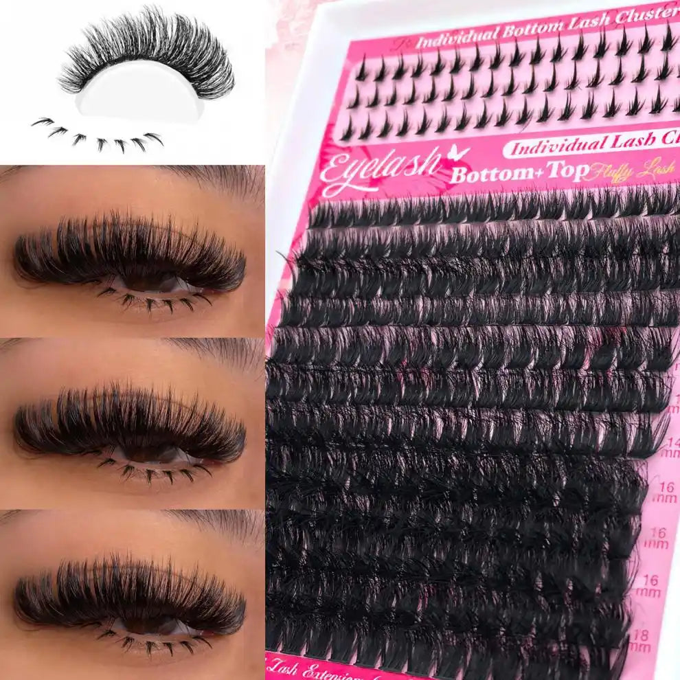 13-in-1 Salon-Quality DIY Cluster Lash Kit with Complete Tools