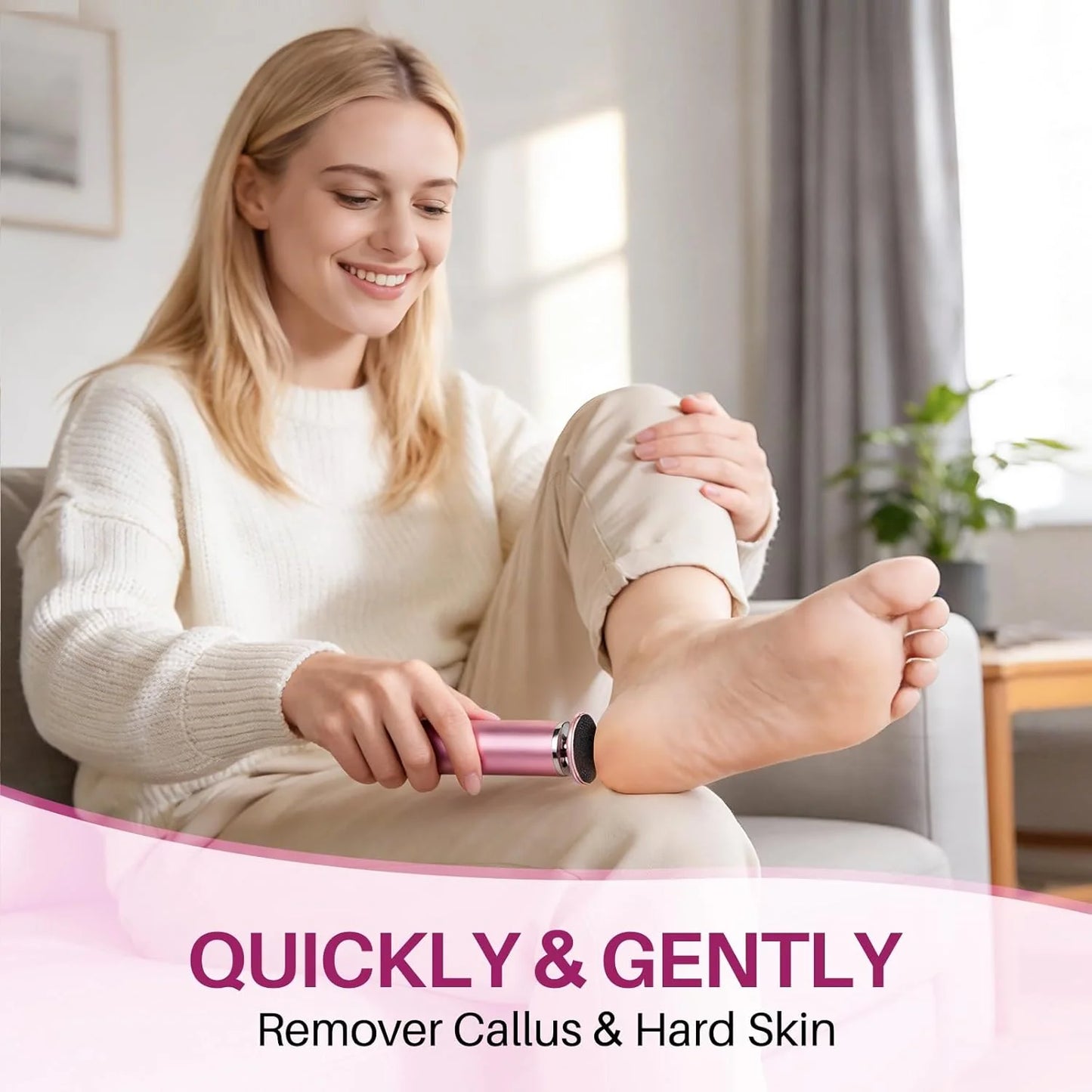 Electric Foot File - Professional Salon-Grade Pedicure at Home